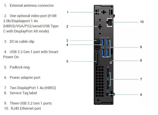 Mini computer PC desktop Dell OptiPlex 5000 con fattore di forma micro 5000mff i5-12500T 8 GB