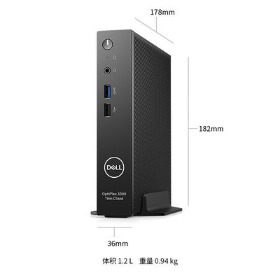 Grafica UHD Wyse 5070 Mini PC Cloud Desktop Dell Thin Client con 4 GB di RAM e 16 GB di SSD
