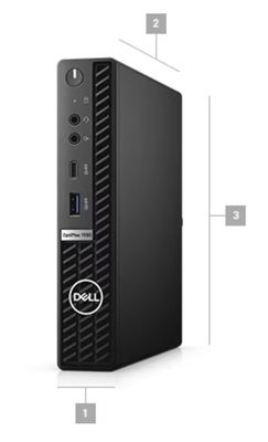 D-ell OptiPlex 7090 Micro Business SFF Desktop PC con processore a 4,6 GHz Frequenza principale