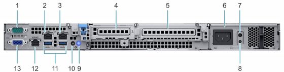 Server rack originale Dell 1U PowerEdge R240 R250 R350 R440 con Intel Xeon E-2226G