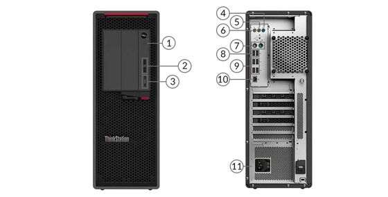 Lenovo Thinkstation p620 Workstation per la progettazione grafica 7200 giri al minuto Velocità del processore