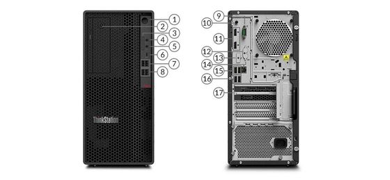 Processore Intel Core i7 10700T di decima generazione nella torre per workstation Lenovo ThinkStation P340