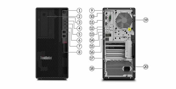 Lenovo P350 Tower Workstation con Intel Core i5-11500 16GB di memoria e 1TB di disco rigido
