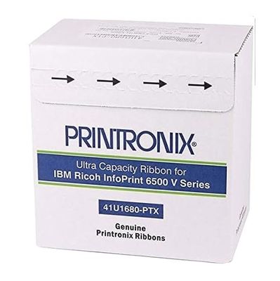 Printronix 41U1680-PTX Double Spool Ribbon 6-Pack Nero ASIN B016GNX96G Pronto per la spedizione