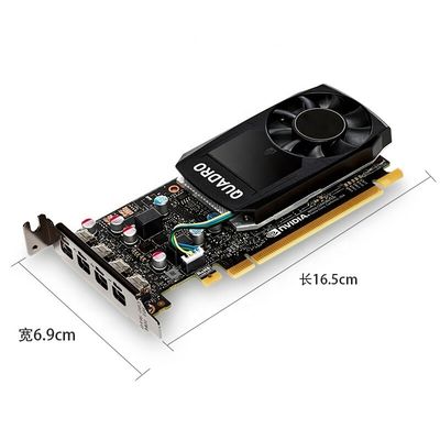 PCI Express 3.0 16X NVIDIA QUADRO P1000 Mini Display Port Outputs per professionisti