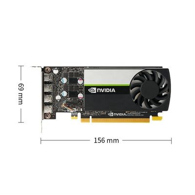 Fan Cooler NVIDIA T1000 4G GDDR6 GPU Interfaccia di memoria a 128 bit PCI Express 3.0 x 16