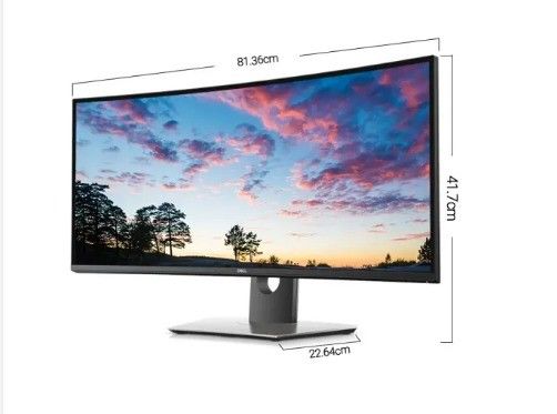 DELL U3419W 34" Curvo USB-C HD LED Monitor 8ms Tempo di risposta 60° Angolo di visione verticale